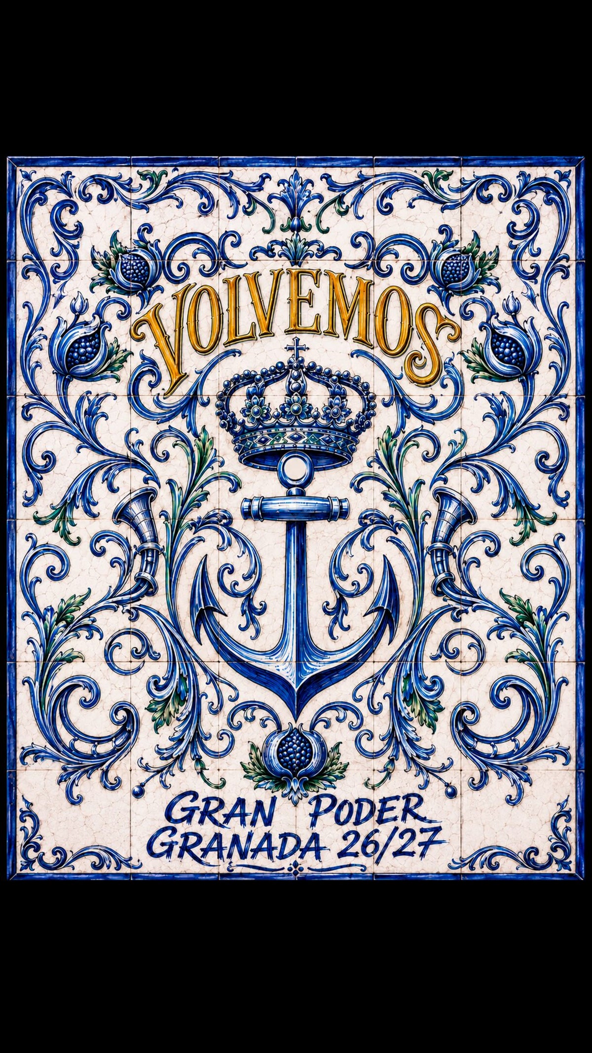 Azulejo oficial de Gran Poder Granada para la campaña Volvemos, temporada 2026/27